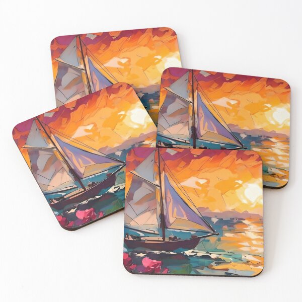 Item preview, Sunset Boat Red Sea designed and sold by fotofeast.