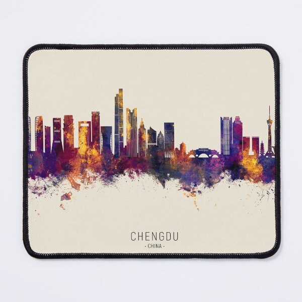 Item preview, Chengdu China Skyline designed and sold by ArtPrints.