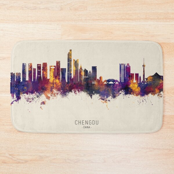 Item preview, Chengdu China Skyline designed and sold by ArtPrints.
