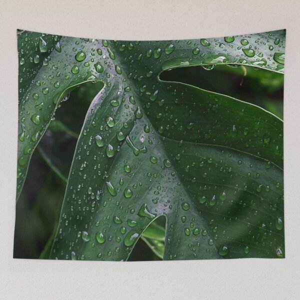 Item preview, Raindrops on the Green Leaf T-Shirts Stickers Magnets Phone Cases Pillows Totes Mugs Scarves Bags Backpack Duffle Bags Aprons designed and sold by likbatonboot.