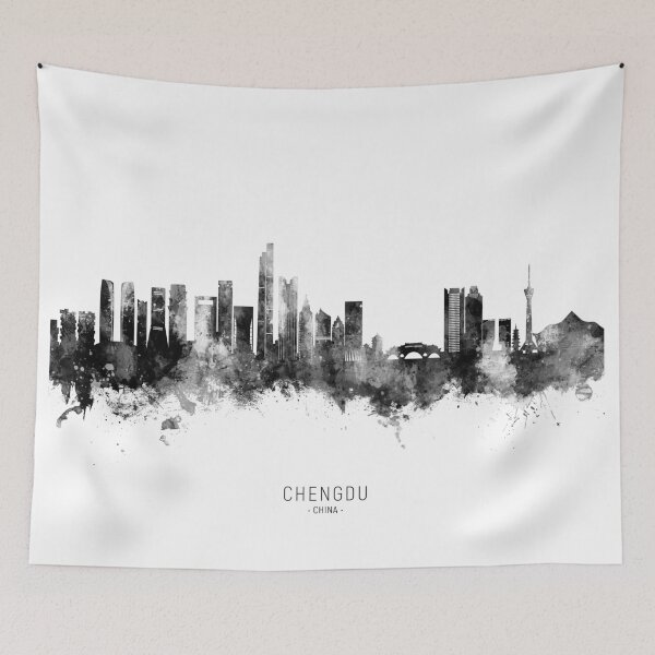 Item preview, Chengdu China Skyline designed and sold by ArtPrints.