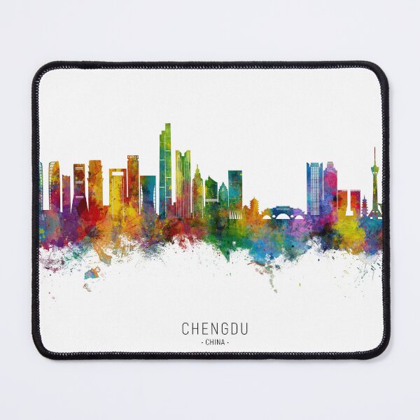 Item preview, Chengdu China Skyline designed and sold by ArtPrints.
