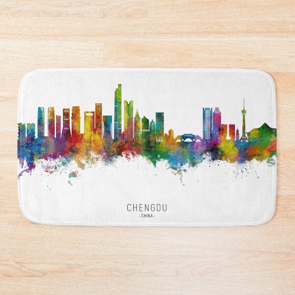 Item preview, Chengdu China Skyline designed and sold by ArtPrints.