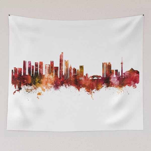 Item preview, Chengdu China Skyline designed and sold by ArtPrints.