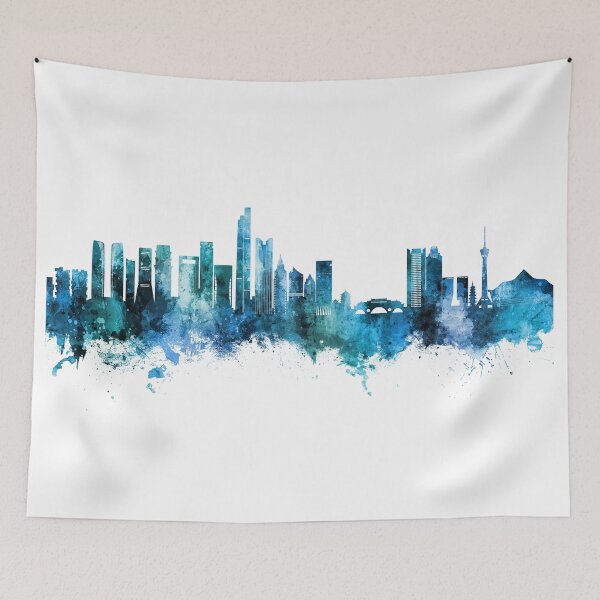 Item preview, Chengdu China Skyline designed and sold by ArtPrints.