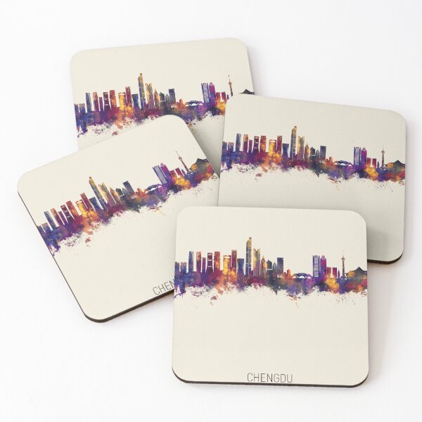 Item preview, Chengdu China Skyline designed and sold by ArtPrints.