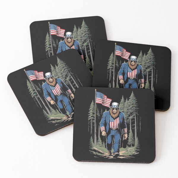 Item preview, Patriotic American Sasquatch Independence Day designed and sold by LuminOrb.