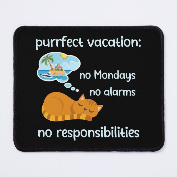 Item preview, Orange cat sleep and dreams purrfect vacation designed and sold by MatysDesign.
