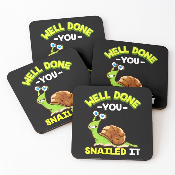 Item preview, Well Done You Snailed It" - Funny Snail Pun T-Shirt designed and sold by ConCeptGifts.
