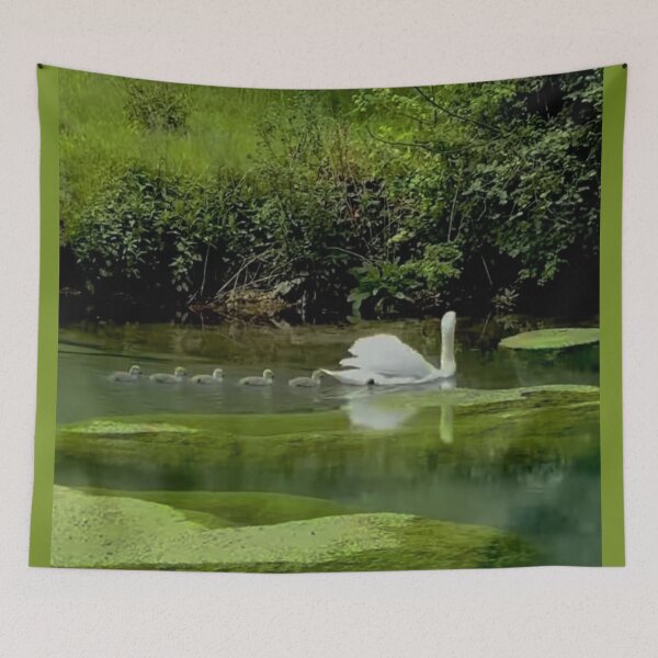 Item preview, Swan & cygnets designed and sold by ritusdesigns.