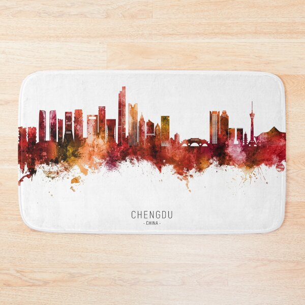 Item preview, Chengdu China Skyline designed and sold by ArtPrints.
