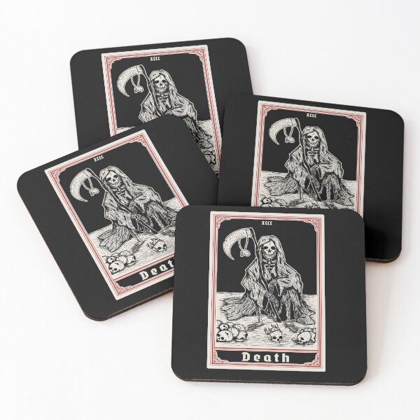 Aperçu de l'œuvre Conception de cartes de tarot de la mort, cadeau occulte de la Faucheuse créée et vendue par Proverbial Wisdom Design.