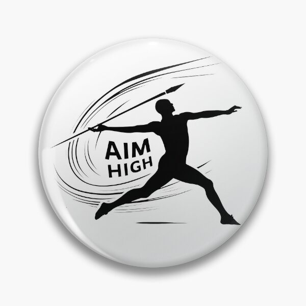 Item preview, Black and White Javelin Thrower: Aim High for Olympic Glory designed and sold by SplashTastic.