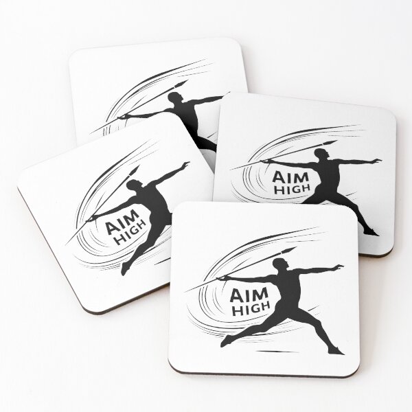Item preview, Black and White Javelin Thrower: Aim High for Olympic Glory designed and sold by SplashTastic.