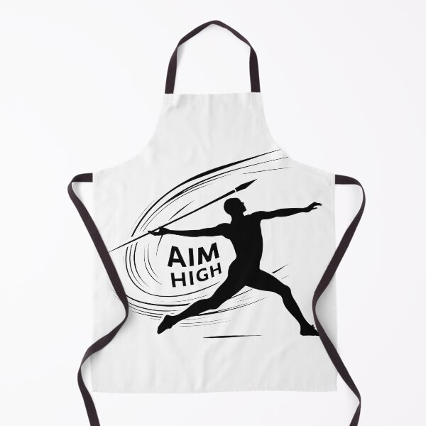 Item preview, Black and White Javelin Thrower: Aim High for Olympic Glory designed and sold by SplashTastic.