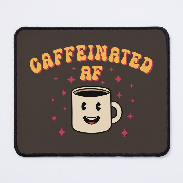 Item preview, Caffeinated AF Vintage Coffee Mug designed and sold by Milasneeze.