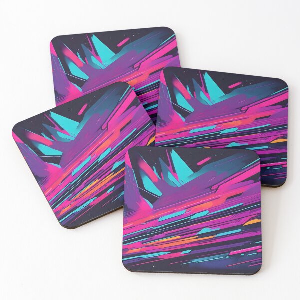 Item preview, Retro Synthwave Abstract Art designed and sold by papi1998.