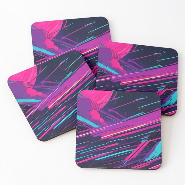 Item preview, Retro Synthwave Abstract Art designed and sold by papi1998.