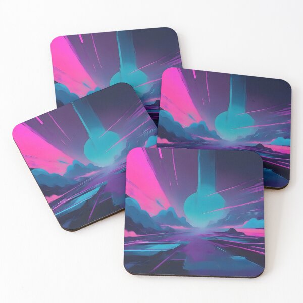 Item preview, Retro Synthwave Abstract Art designed and sold by papi1998.