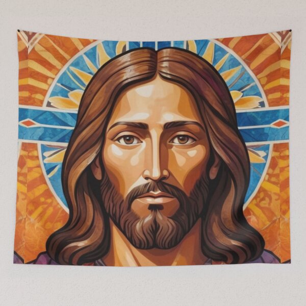 Item preview, Jesus in a batik robe 1 designed and sold by Warih.