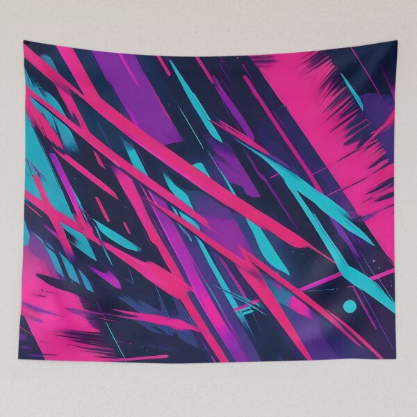 Item preview, Retro Synthwave Abstract Art designed and sold by papi1998.