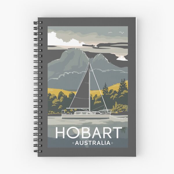 Item preview, A Vintage Travel Art of Hobart - Australia  designed and sold by GoodOldVintage.