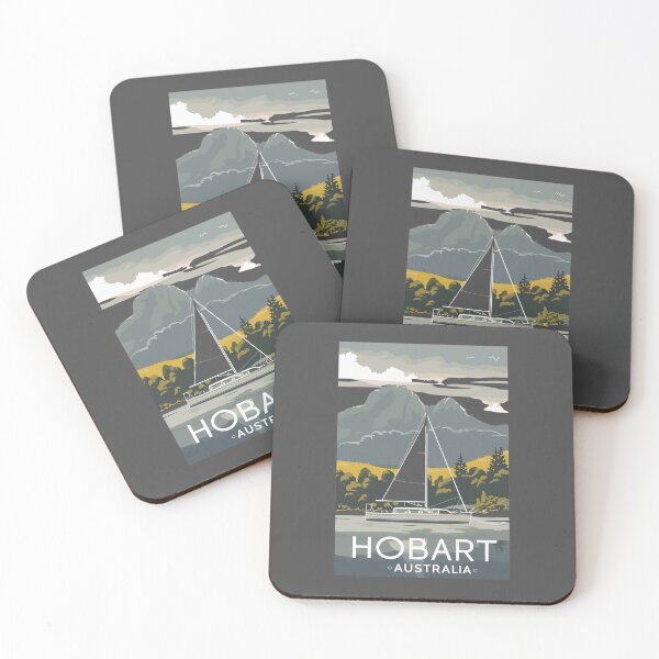 Item preview, A Vintage Travel Art of Hobart - Australia  designed and sold by GoodOldVintage.