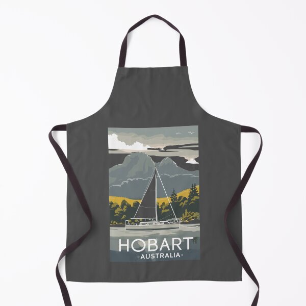 Item preview, A Vintage Travel Art of Hobart - Australia designed and sold by GoodOldVintage.