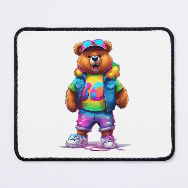 Item preview, Funky "Groovy Bear Cartoon" Design - Spread the Vibes designed and sold by InwzaDesign.