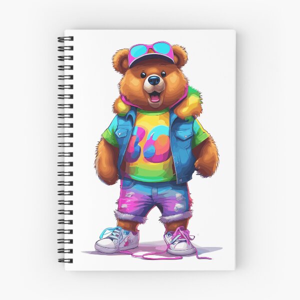 Item preview, Funky "Groovy Bear Cartoon" Design - Spread the Vibes designed and sold by InwzaDesign.