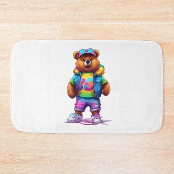 Item preview, Funky "Groovy Bear Cartoon" Design - Spread the Vibes designed and sold by InwzaDesign.
