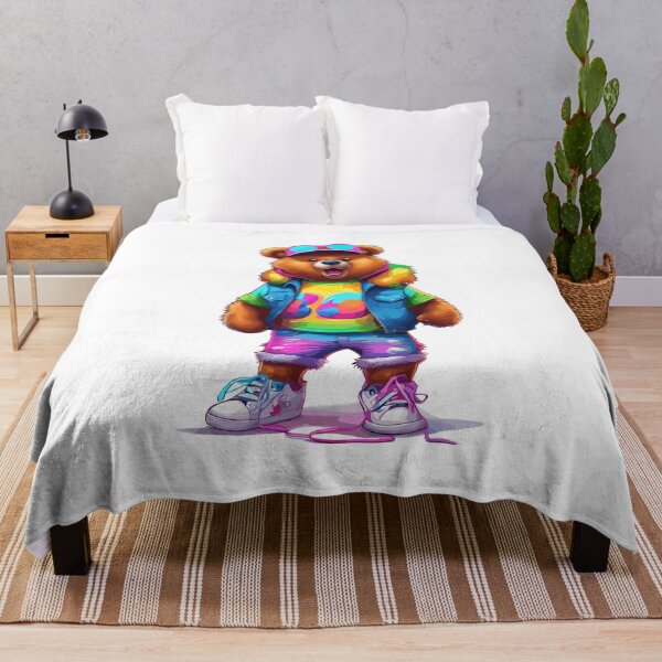 Item preview, Funky "Groovy Bear Cartoon" Design - Spread the Vibes designed and sold by InwzaDesign.