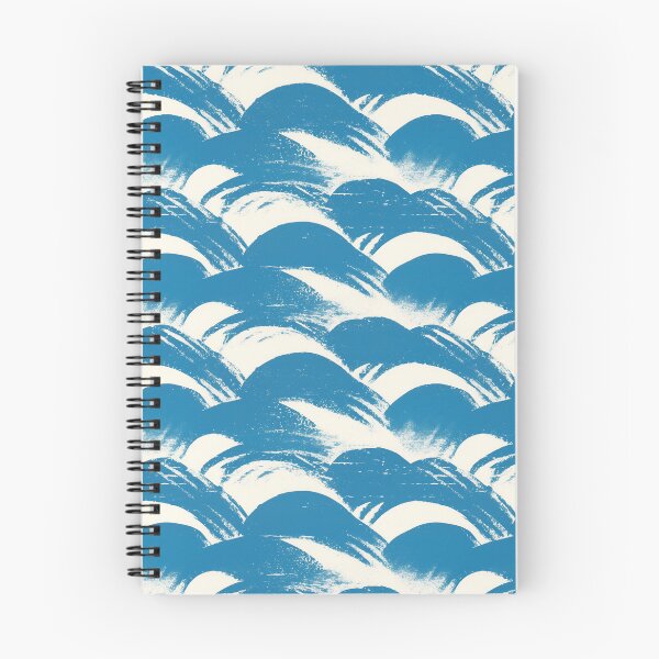 Item preview, Japanese Waves Blue Pattern designed and sold by trajeado14.