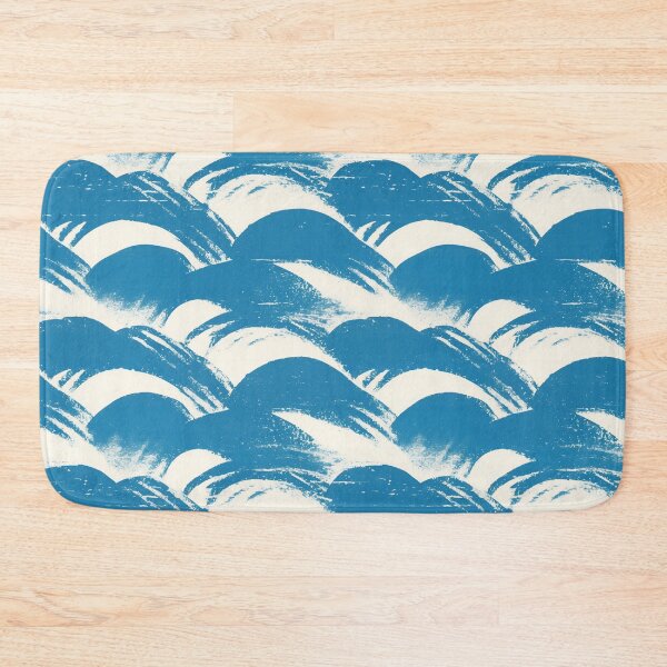 Item preview, Japanese Waves Blue Pattern designed and sold by trajeado14.