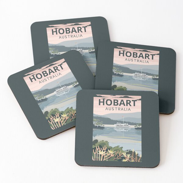 Item preview, A Vintage Travel Art of Hobart - Australia  designed and sold by GoodOldVintage.