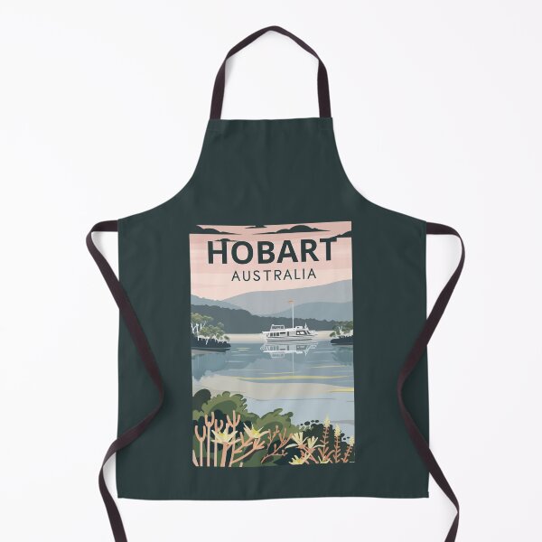 Item preview, A Vintage Travel Art of Hobart - Australia designed and sold by GoodOldVintage.