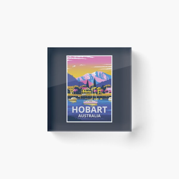 Item preview, A Vintage Travel Art of Hobart - Australia  designed and sold by GoodOldVintage.