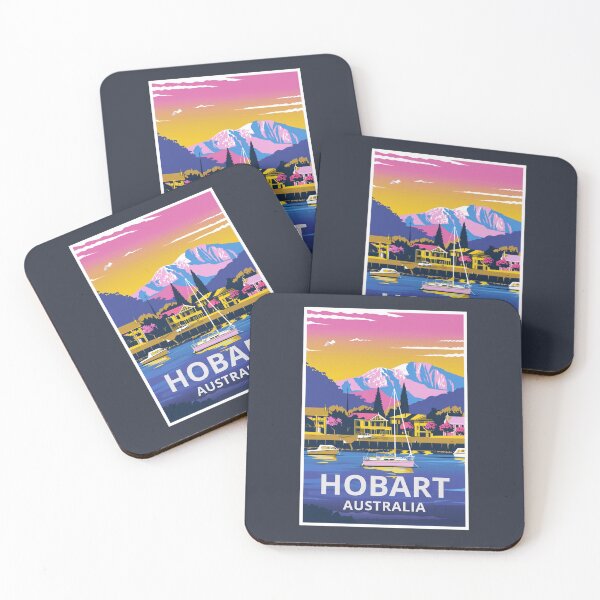 Item preview, A Vintage Travel Art of Hobart - Australia  designed and sold by GoodOldVintage.