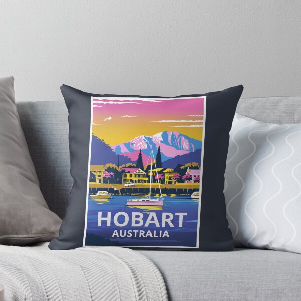 Item preview, A Vintage Travel Art of Hobart - Australia  designed and sold by GoodOldVintage.