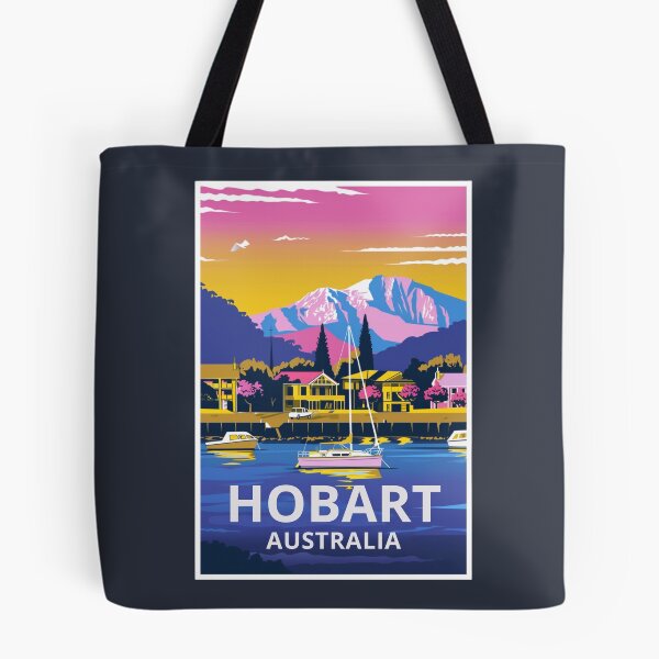 Item preview, A Vintage Travel Art of Hobart - Australia  designed and sold by GoodOldVintage.