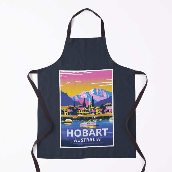 Item preview, A Vintage Travel Art of Hobart - Australia designed and sold by GoodOldVintage.