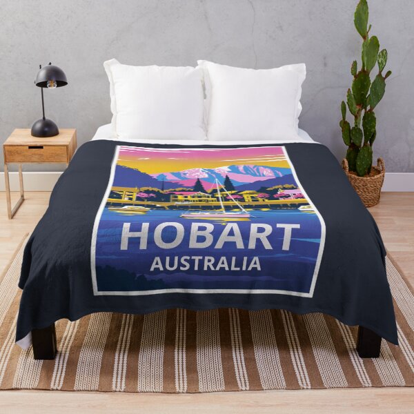Item preview, A Vintage Travel Art of Hobart - Australia  designed and sold by GoodOldVintage.