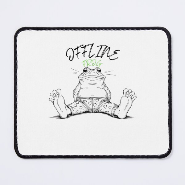 Item preview, OFFLINE BUSY FROG: Embrace the Digital Detox with a Quirky Twist designed and sold by Colorful-Garden.