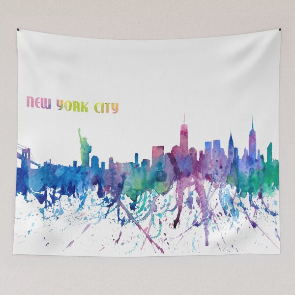 Item preview, New York City skyline silhouette designed and sold by artshop77.