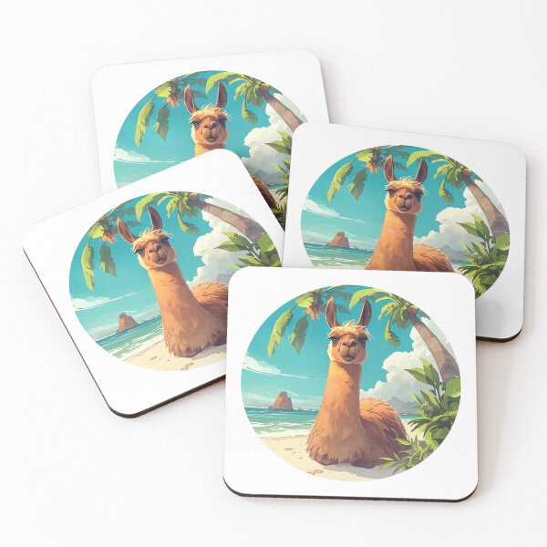 Item preview, Lama at a beach // Cool Lama // Cool Animal // Beach // Chill out // Llama designed and sold by SMARTKIT  DESIGNAGENCY.