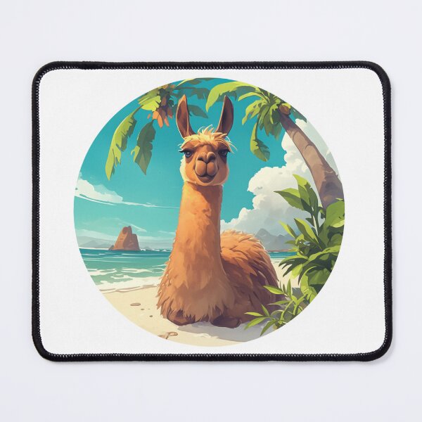 Item preview, Lama at a beach // Cool Lama // Cool Animal // Beach // Chill out // Llama designed and sold by SMARTKIT  DESIGNAGENCY.