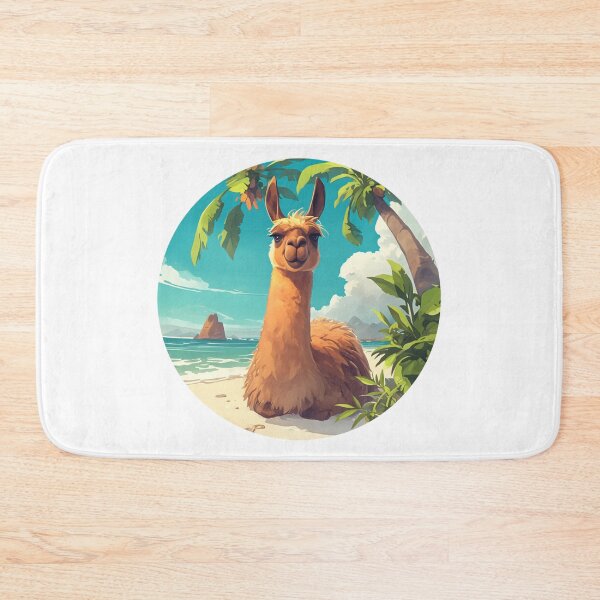Item preview, Lama at a beach // Cool Lama // Cool Animal // Beach // Chill out // Llama designed and sold by SMARTKIT  DESIGNAGENCY.