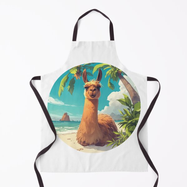 Item preview, Lama at a beach // Cool Lama // Cool Animal // Beach // Chill out // Llama designed and sold by SMARTKIT DESIGNAGENCY.