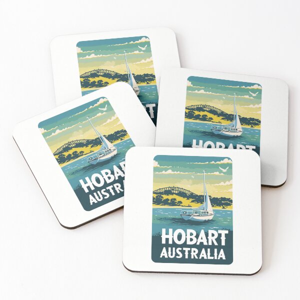 Item preview, A Vintage Travel Art of Hobart - Australia  designed and sold by GoodOldVintage.