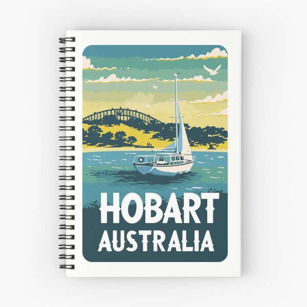 Item preview, A Vintage Travel Art of Hobart - Australia  designed and sold by GoodOldVintage.